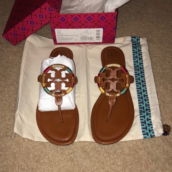 🌺🌸Tory burch 🌺🌸 embroidered Miller sandal - Picture 2 of 7